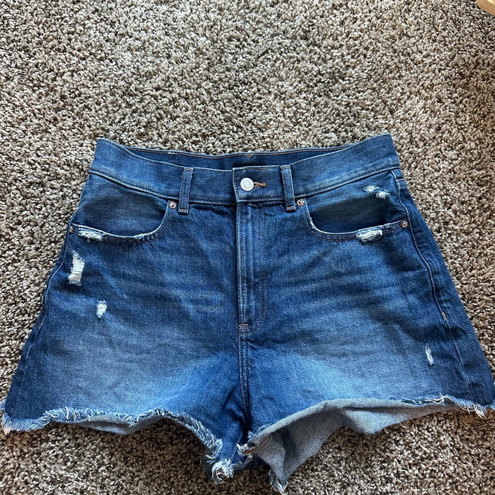 Express Distressed Denim Shorts